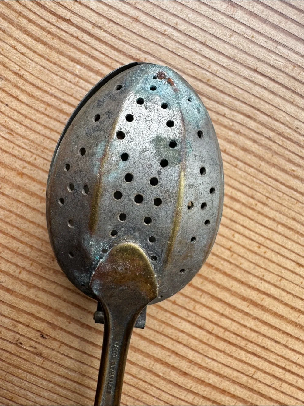 Vintage Antique Nasco Silver Plate Tea Infuser Spoon